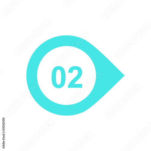 Number 2 Icon Vector
