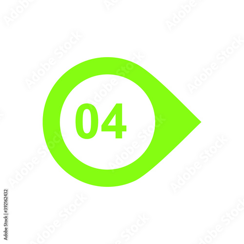 Number 4 Icon Vector