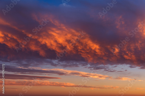 red sunset sky © Bernd