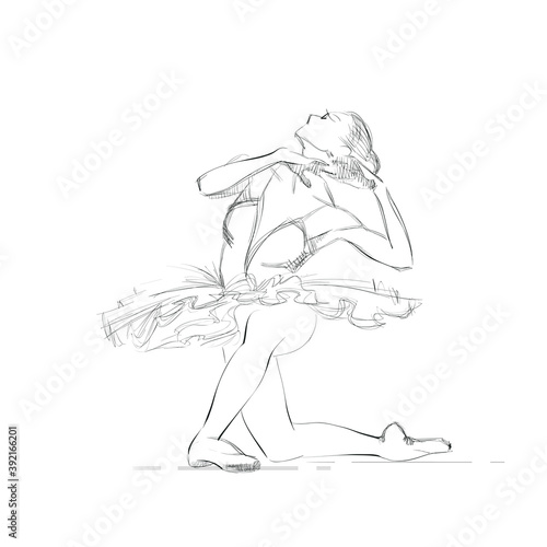 Obraz na plátně A Young Ballerina