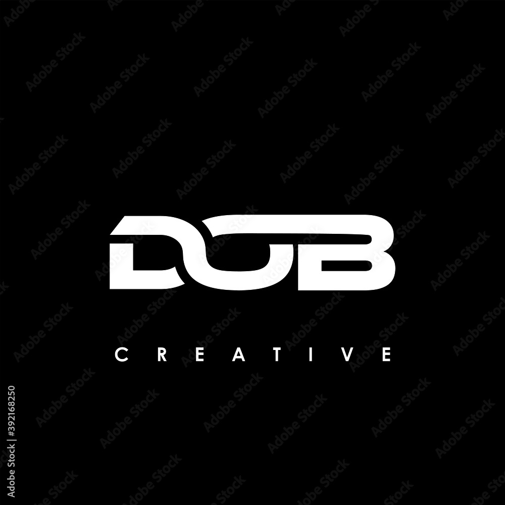 DOB Letter Initial Logo Design Template Vector Illustration DOB Letter Initial Logo Design Template Vector Illustration