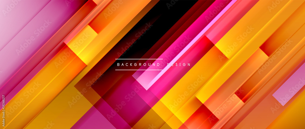 Dynamic lines on fluid color gradient. Trendy geometric abstract background for your text, logo or graphics Dynamic lines on fluid color gradient. Trendy geometric abstract background for your text, logo or graphics
