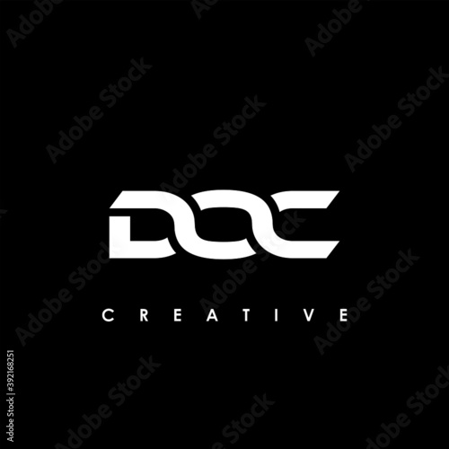 DOC Letter Initial Logo Design Template Vector Illustration