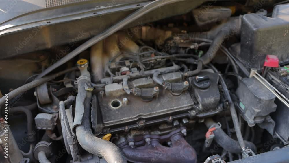 V6 Toyota Siena Engine Under Hood Cinematic V6 Toyota Siena Engine Under Hood Cinematic