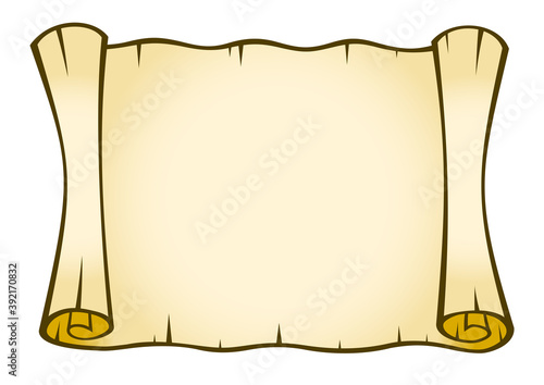 old paper roll vector illustration