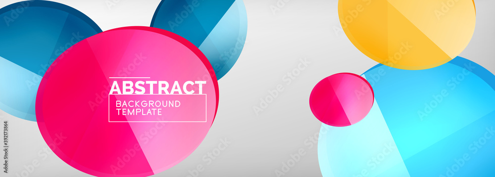 Abstract glossy round shapes vector background. Vector futuristic illustration for covers, banners, flyers and posters and other Abstract glossy round shapes vector background. Vector futuristic illustration for covers, banners, flyers and posters and other