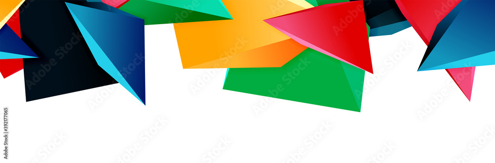 Triangle mosaic abstract background, 3d triangular low poly shapes. Geometric vector illustration for covers, banners, flyers and posters and other Triangle mosaic abstract background, 3d triangular low poly shapes. Geometric vector illustration for covers, banners, flyers and posters and other