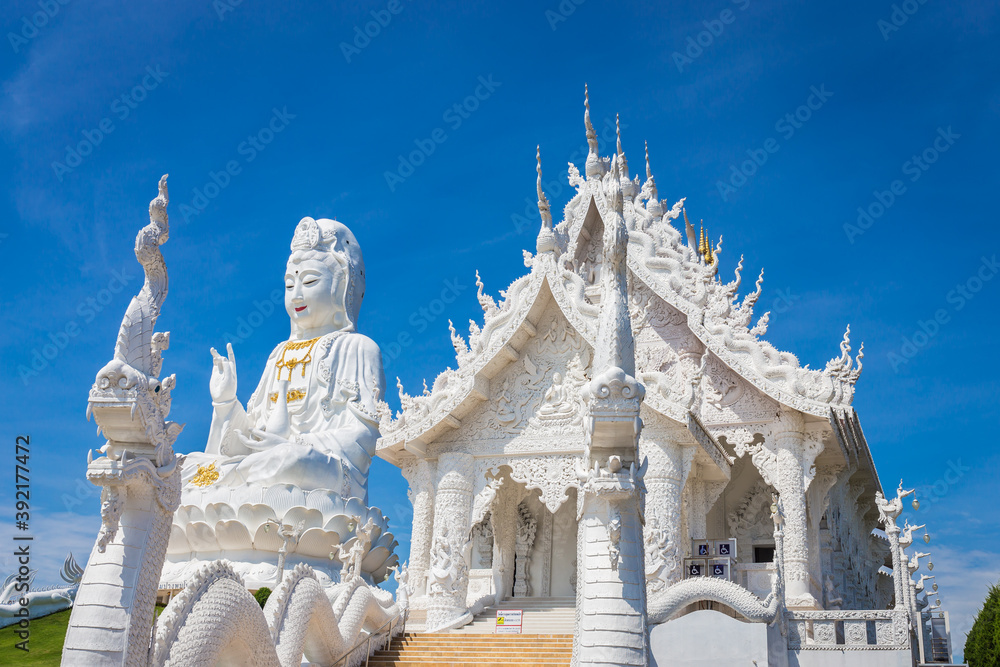Huai Pla Kung Temple is a temple with Thai-Chinese buildings, Chiang Rai, Thailand.