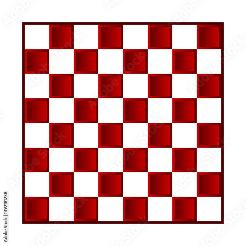 Chess board icon on white.