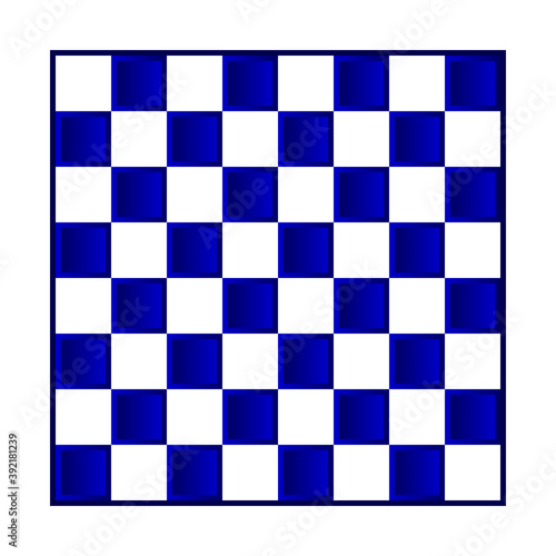 Chess board icon on white.