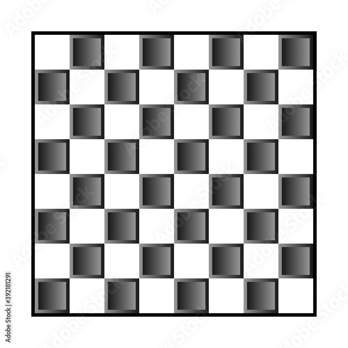 Chess board icon on white.