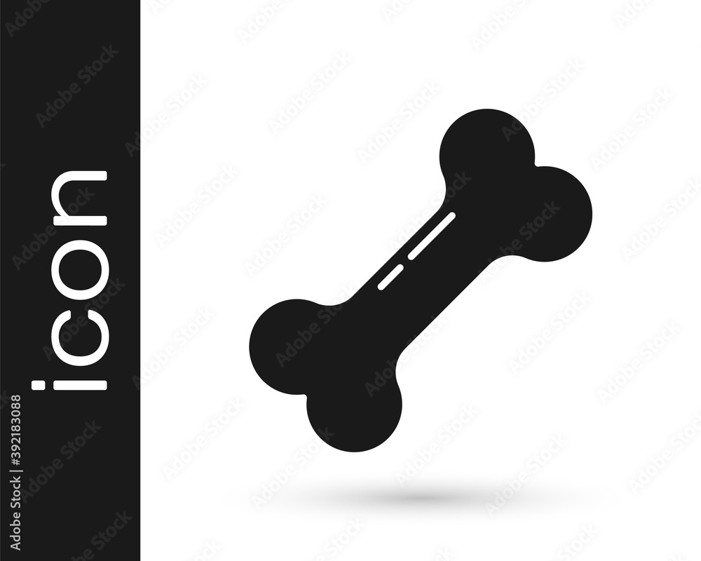 Grey Dog bone icon isolated on white background. Pets food symbol. Vector. Grey Dog bone icon isolated on white background. Pets food symbol. Vector.
