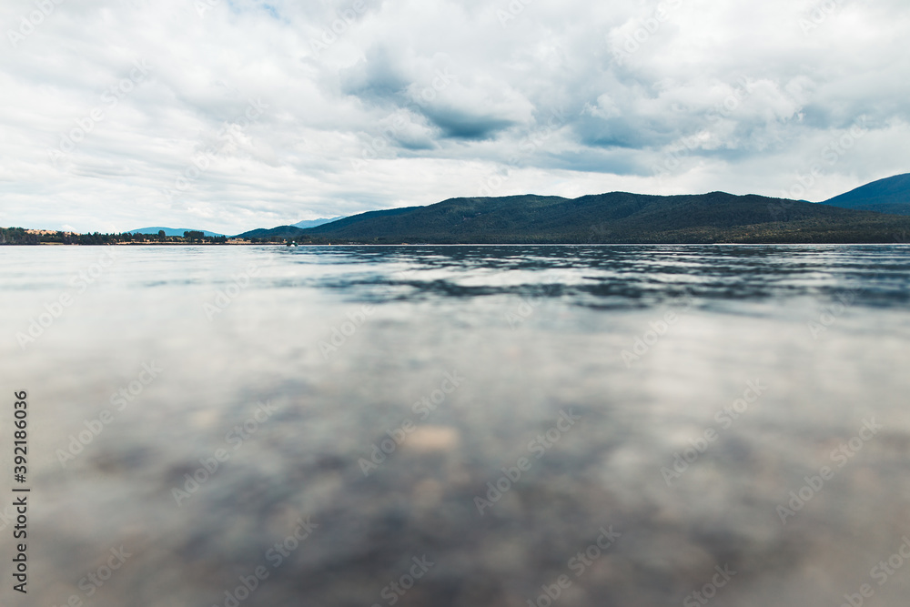 lake and clouds