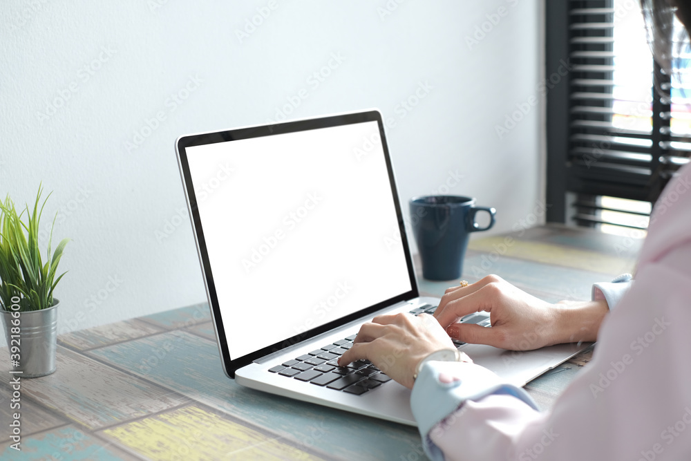Cropped shot of businesswoman searching for important information on smartphone for her current project at her office. Cropped shot of businesswoman searching for important information on smartphone for her current project at her office.