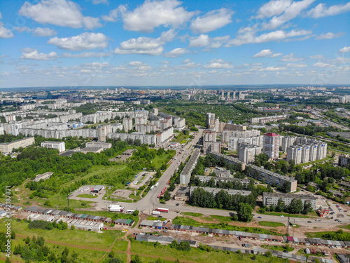 Aerial view of the city of Kirov in summer (Russia) © vladok37