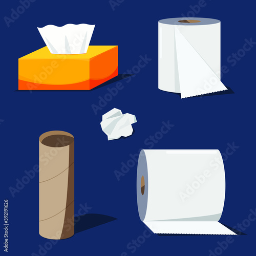 Cartoon tissue paper roll box