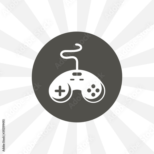 Joystick icon. gamepad isolated solid vector icon on white background