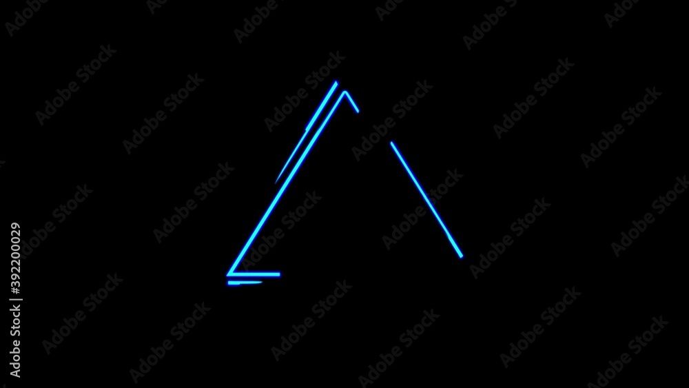 Popular neon seamless pattern. 2D geometric shapes with neon moving outline. 4K video. Popular neon seamless pattern. 2D geometric shapes with neon moving outline. 4K video.