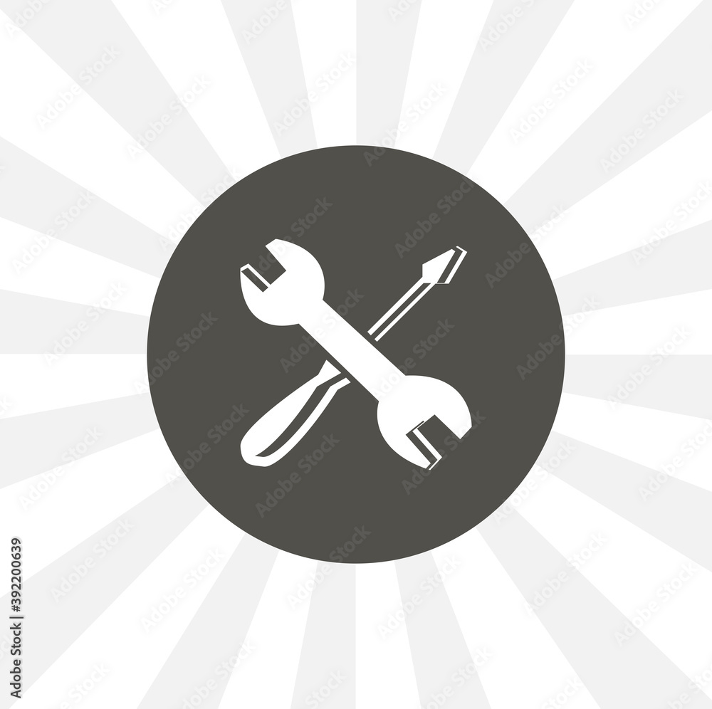 service icon. repair icon. wrench with screwdriver isolated solid vector icon service icon. repair icon. wrench with screwdriver isolated solid vector icon