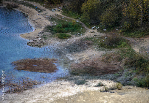 landscape, Bornitsky quarry in the Leningrad region, Russia photo