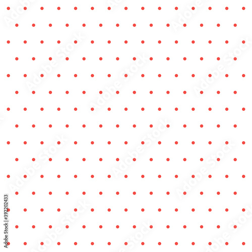 Christmas and new year pattern polka dots. Template background in white and red polka dots . Seamless fabric texture. Vector illustration