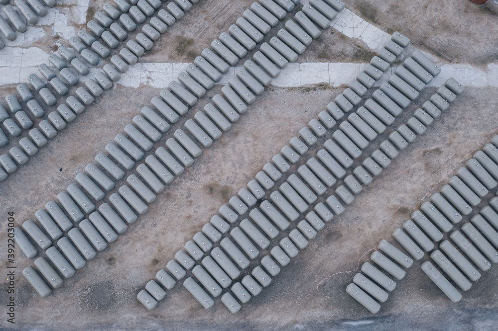 Aerial Shot of tank and container storage with Gas tanks Aerial Shot of tank and container storage with Gas tanks