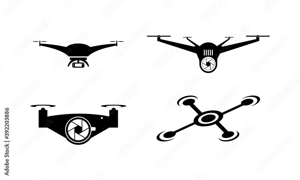 vector set drone fly vector set drone fly