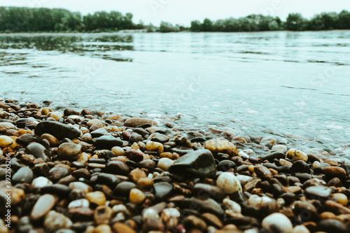 stones on the lakeshore