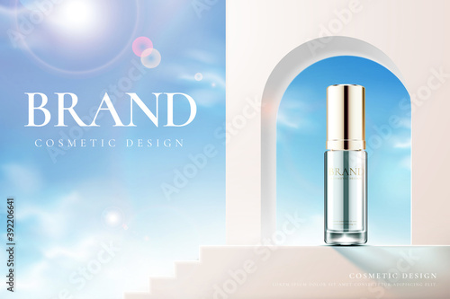 Skincare product ad banner