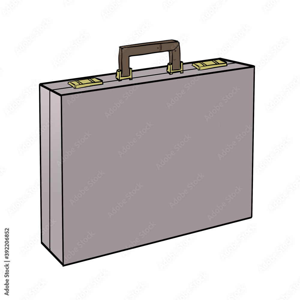 Gray briefcase Gray briefcase
