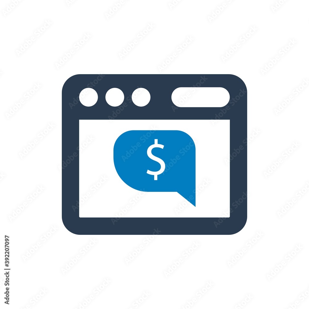 Online payment icon Online payment icon