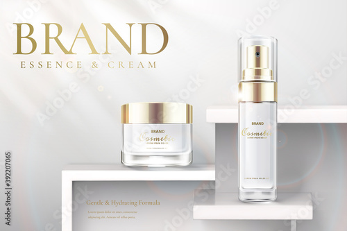 Essence and skincare product ads