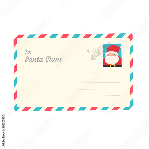 Letter to Santa. Children who write letters to Santa at Christmas Snowy winter.