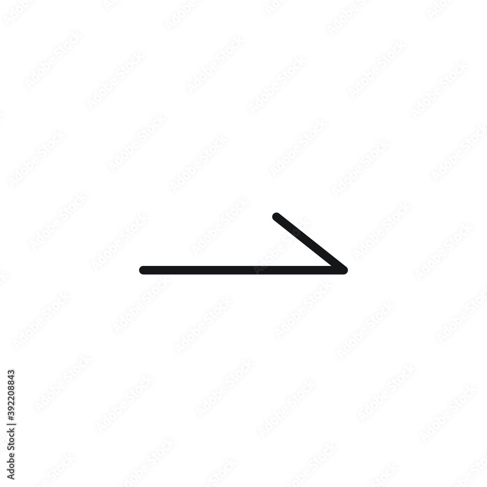 Icon vector graphic of arrow line, good for template web Icon vector graphic of arrow line, good for template web