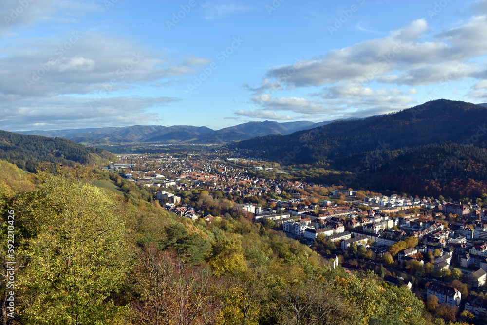Der Osten von Freiburg im Breisgau im Herbst