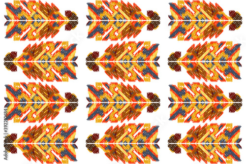 Drapery curves pagan tripe seamless pattern. Indian old surface background. Vector ornament.