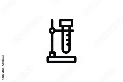 Laboratory Outline Icon - Tube Stand