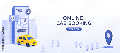 Online car booking ad design