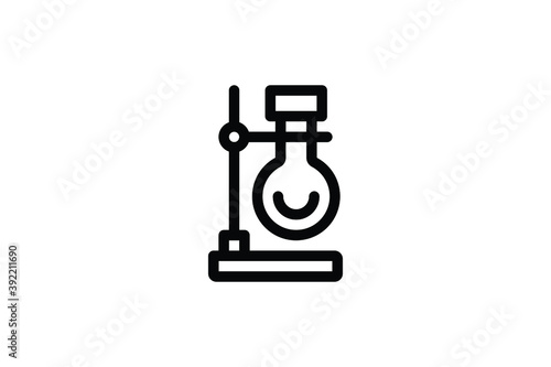 Laboratory Outline Icon - Bottle Stand