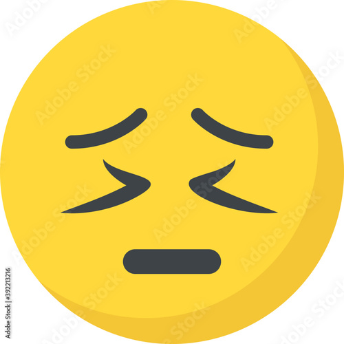 
Sad smiley face, depressed concept
