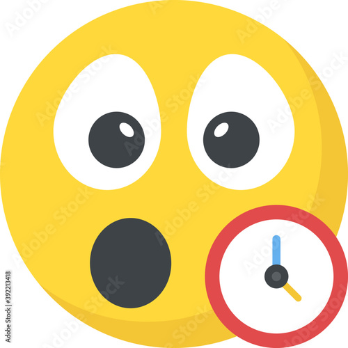 
Surprised smirking emoticon face
