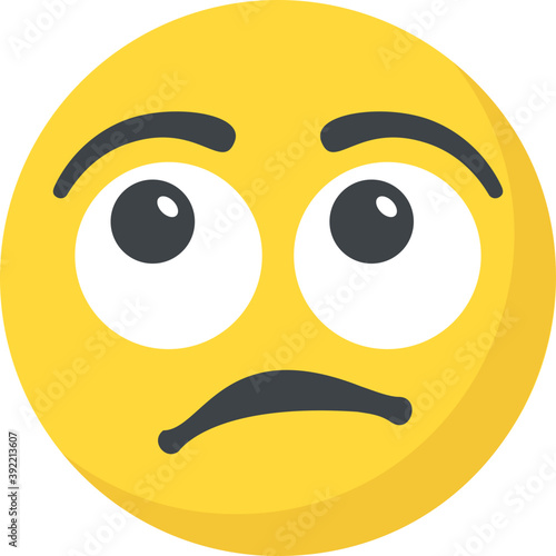 
A smiley expressing being surprised
