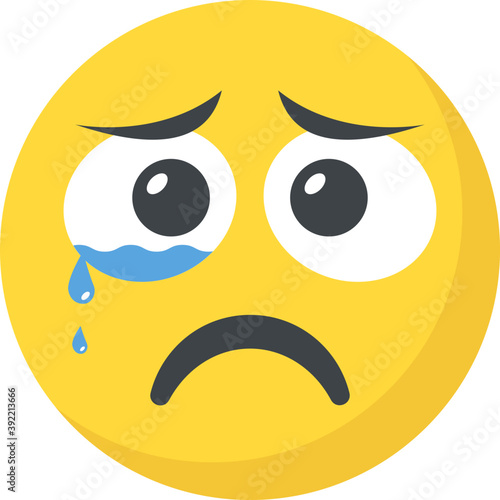 
An emoji crying with tears
