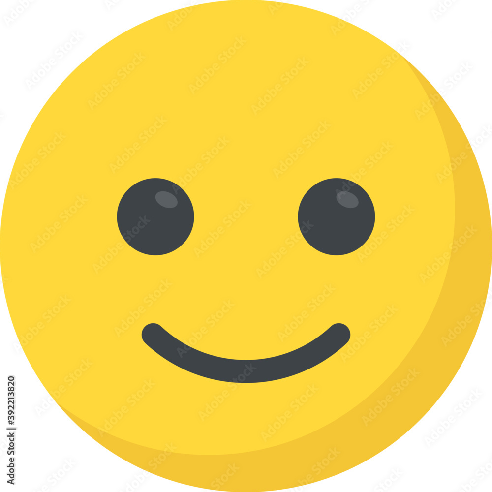 Fototapeta premium A social communication platforms’ emoji happy expression 