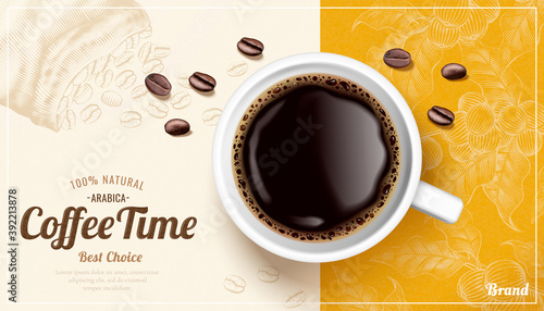 Relax coffee time banner ads