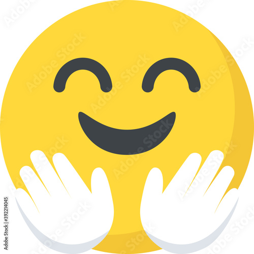 
Naughty expression through emoticon icon

