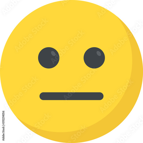 
An emoticon depicting unamused expression
