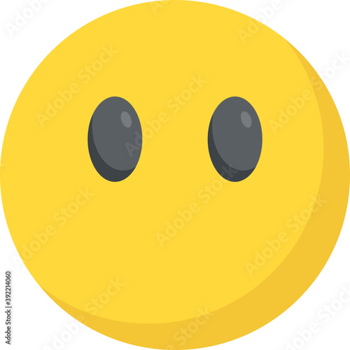 
Face without mouth emoji expresses speechless concept
