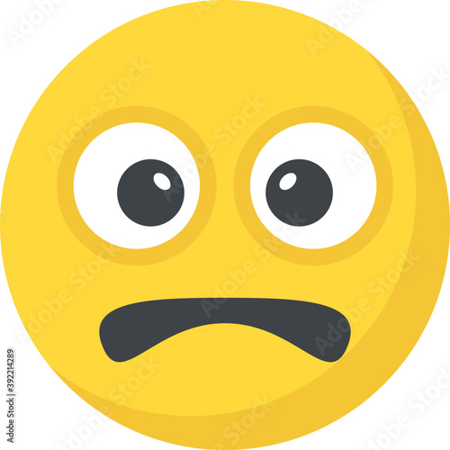 
Sad smiley face, depressed concept
