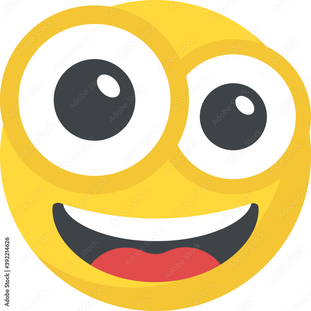 Fototapeta premium A social communication platforms’ emoji laughing expression 